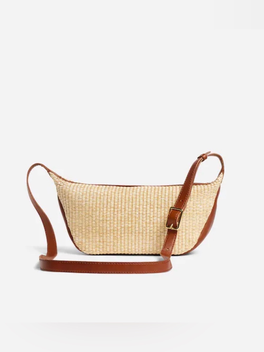Madewell The Sling Crossbody Straw Bag in Rustic Twig Multi